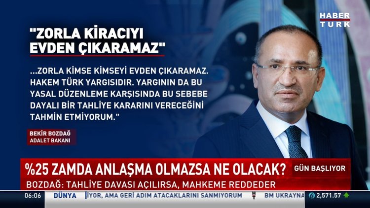 Bakan Bozdağ kira düzenlemesi hakkında konuştu
