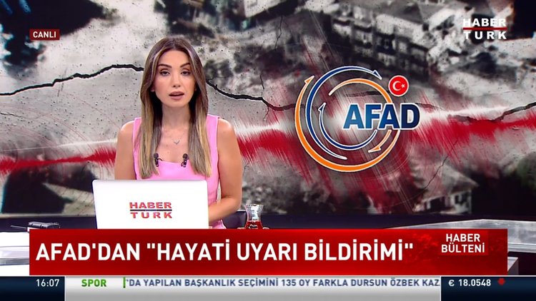 AFAD'dan "Hayati uyarı bildirimi"