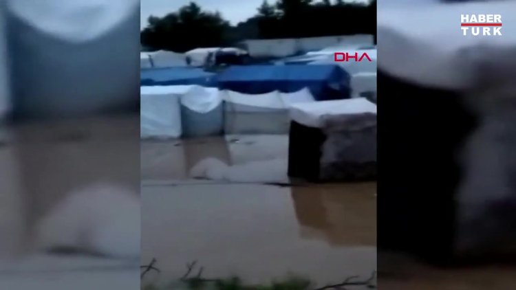 Bursa'da sağanak; mevsimlik işçilerin çadırlarını su bastı