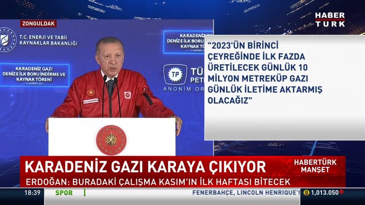 Karadeniz gazı karaya çıkıyor!