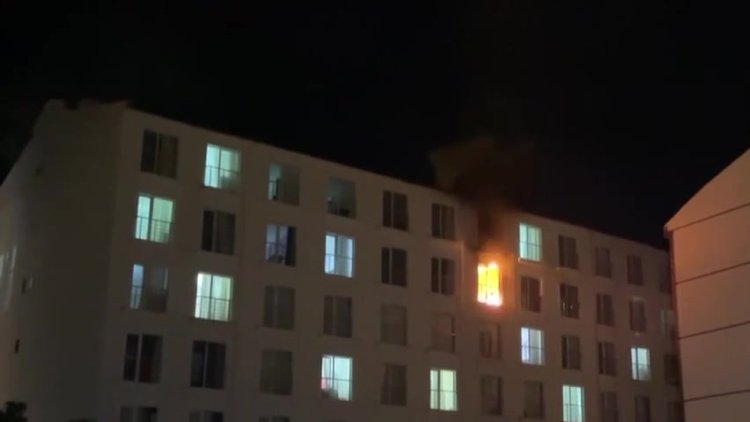 Yangında 5'inci kattan atladı, ağır yaralandı!