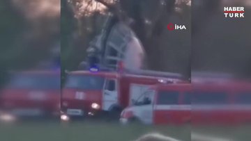Rusya'da askeri kargo uçağı sert iniş yaptı!