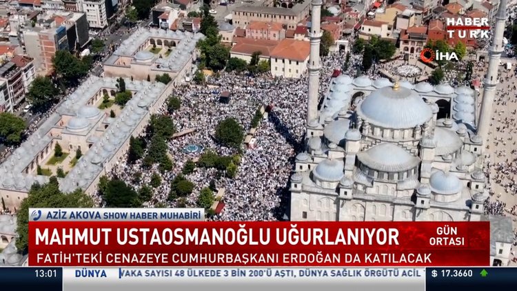 Mahmut Ustaosmanoğlu Fatih Camisi'nden son yolculuğuna uğurlanıyor