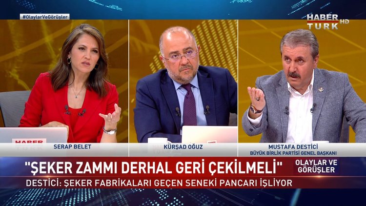 Olaylar ve Görüşler - 25 Haziran 2022 (BBP Genel Başkanı Mustafa Destici Habertürk’te)