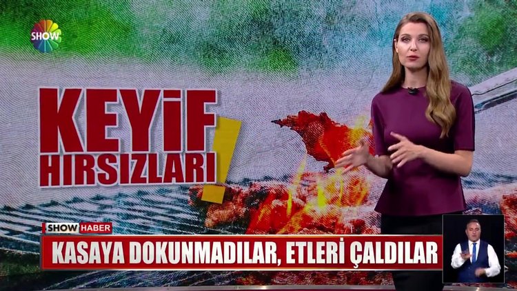 Kasaya dokunmadılar, etleri çaldılar