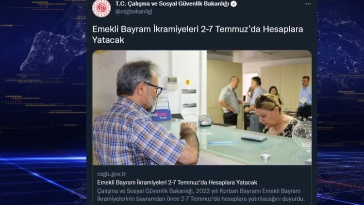 Emekli bayram ikramiyeleri hesaplara ne zaman yatacak? - 2022