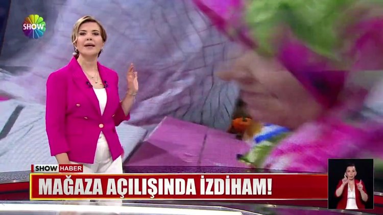 Mağaza açılışında izdiham!