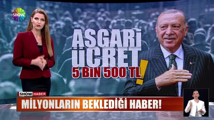 Asgari ücret 5.500 TL oldu!