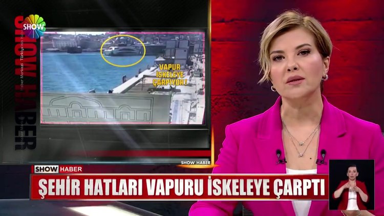 Şehir hatları vapuru iskeleye çarptı
