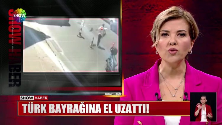 Türk Bayrağına büyük saygısızlık!