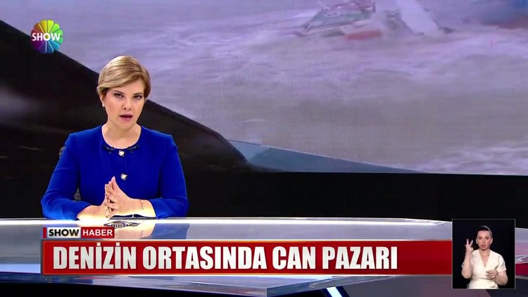 Denizin ortasında can pazarı