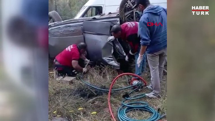 Sivas'taki feci kazada cip şarampole devrildi: 3 ölü, 1 yaralı