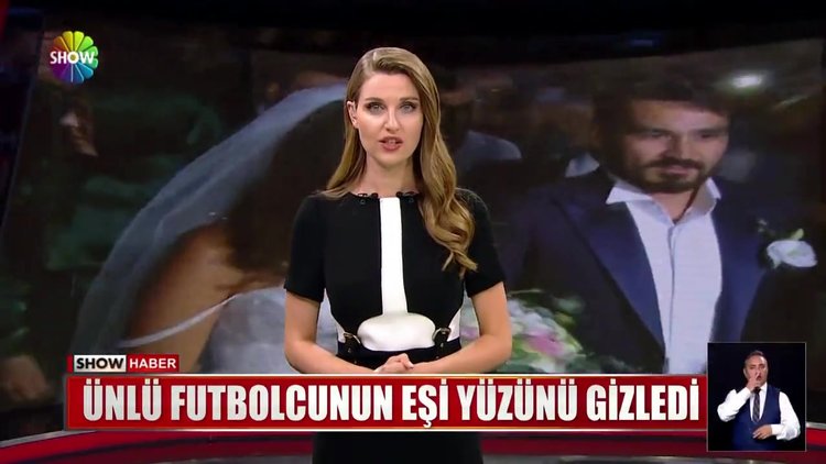 Ünlü futbolcunun eşi yüzünü gizledi