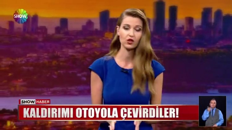 Kaldırımı otoyola çevirdiler!
