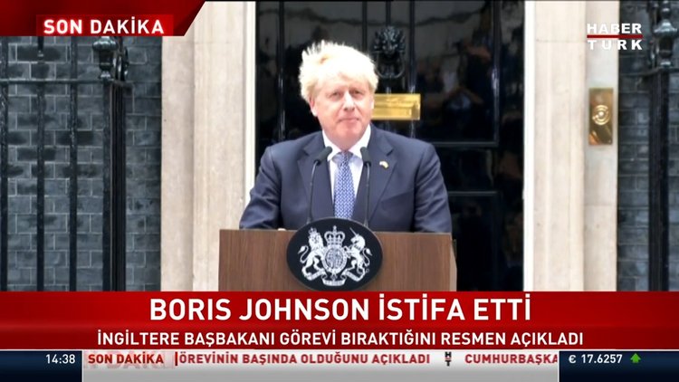 İngiltere'de Boris Johnson istifa etti