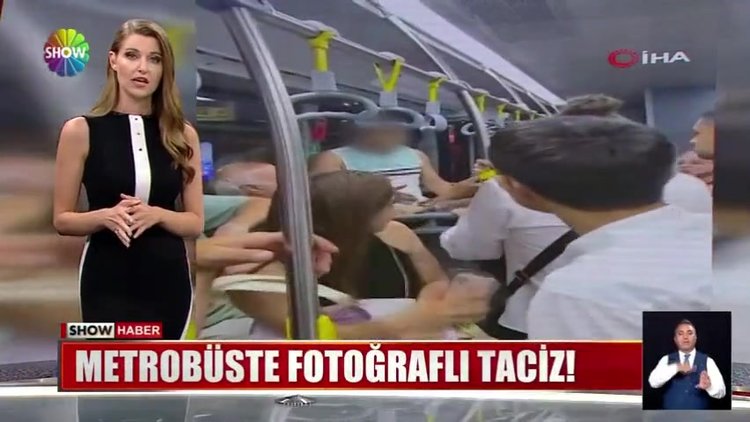 Metrobüste fotoğraflı taciz!