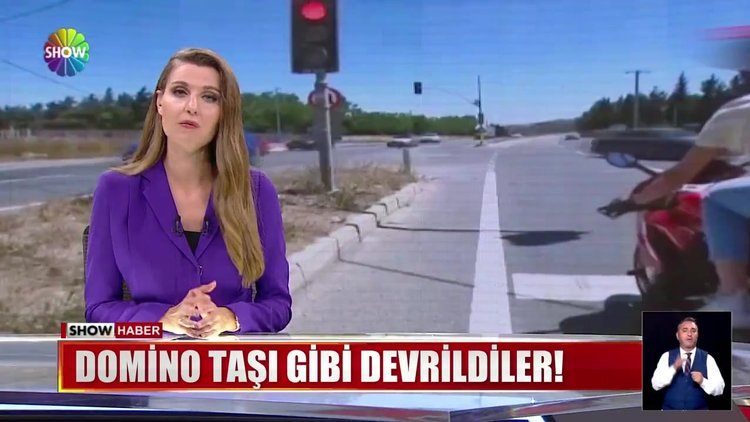 Domino taşı gibi devrildiler!
