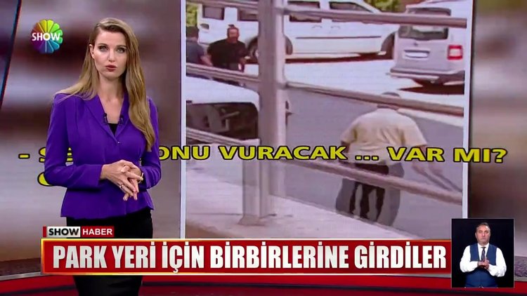 Park yeri için birbirlerine girdiler