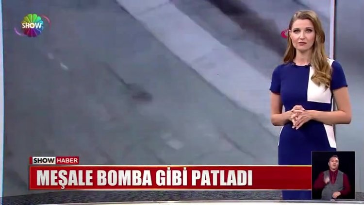 Meşale bomba gibi patladı
