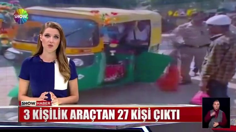 3 kişilik araçtan 27 kişi çıktı