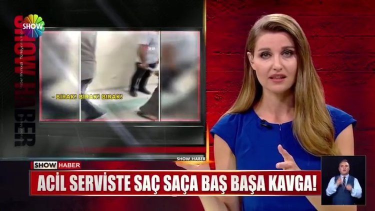 Acil serviste saç saça baş başa kavga!