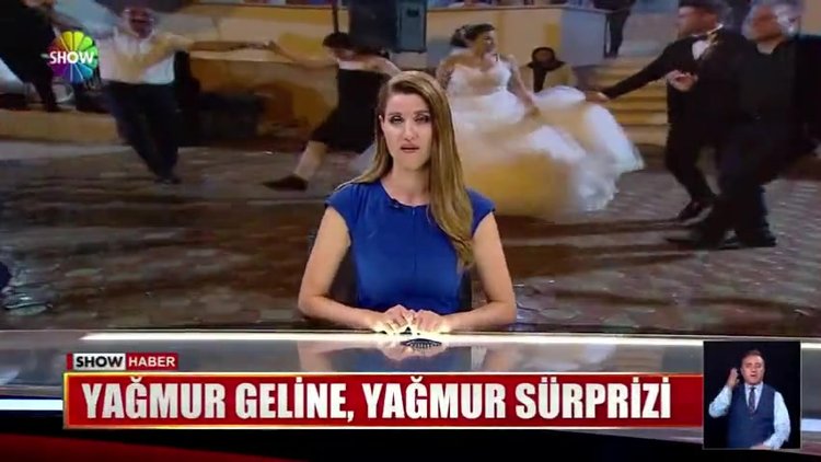 Yağmur geline, yağmur sürprizi
