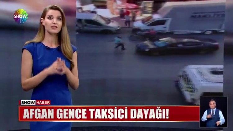 Afgan gence taksici dayağı!