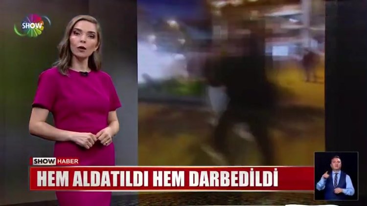 Hem aldatıldı hem darbedildi