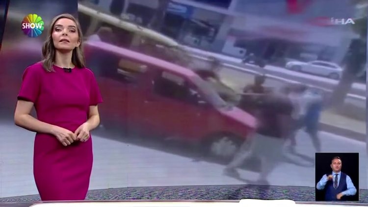 Güreşçi, tartıştığı sürücüyü yere serdi