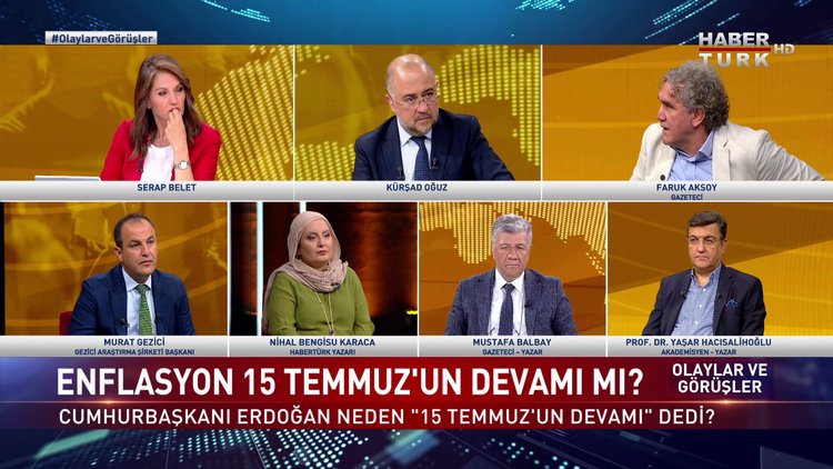 Olaylar ve Görüşler - 16 Temmuz 2022 (Enflasyon 15 Temmuz’un devamı mı?)