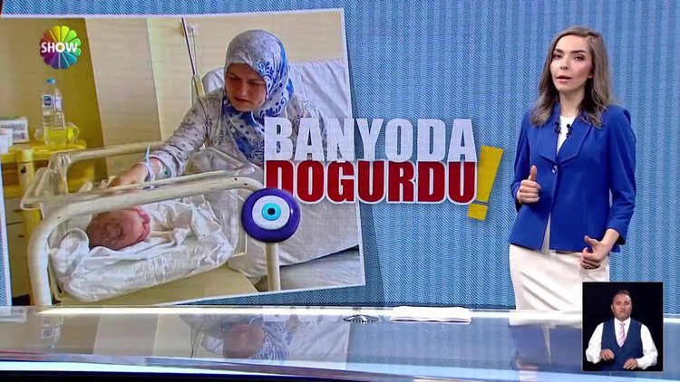 Banyoda doğurdu!