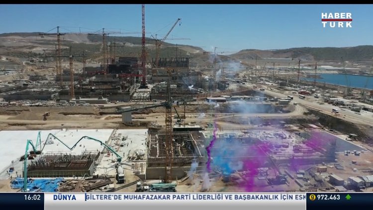 Akkuyu'da 4. reaktörün temeli atıldı