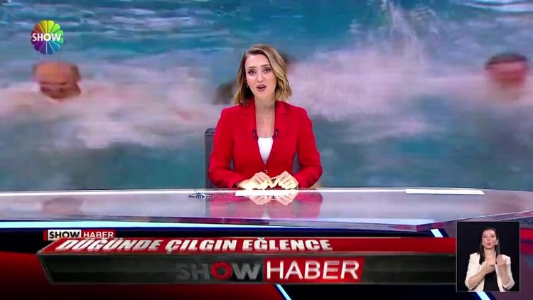 Havuzda horon oynadılar