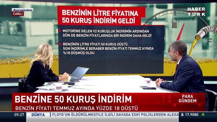 Benzinin litre fiyatına 50 kuruş indirim geldi!