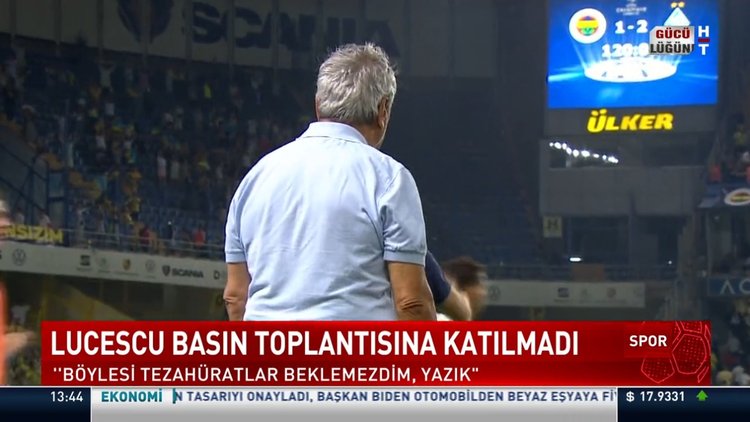 Mircea Lucescu basın toplantısına katılmadı