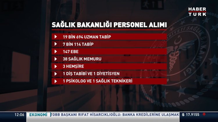 27 bin sözleşmeli sağlık personeli alımı