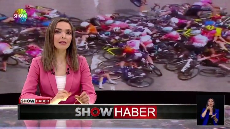 Bisiklet yarışında zincirleme kaza