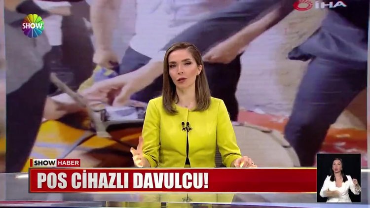 POS cihazlı davulcu!