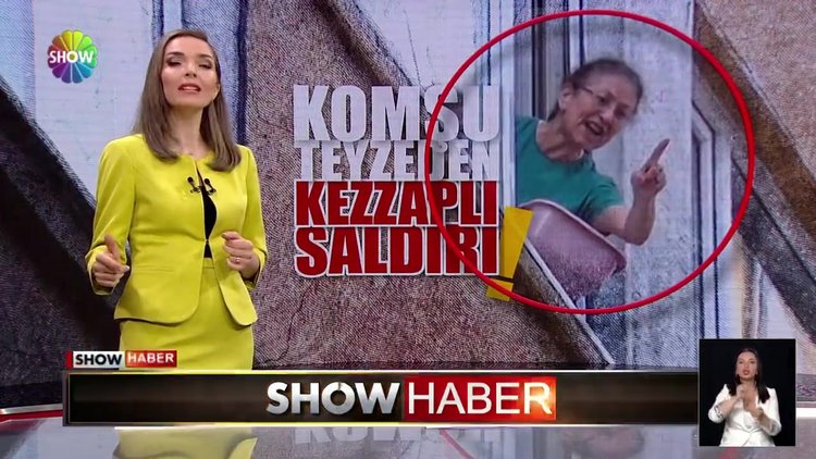 Komşu teyzeden kezzaplı saldırı!