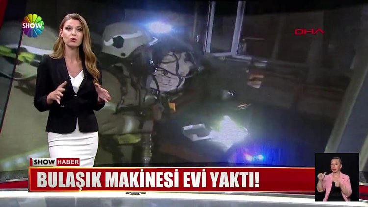 Bulaşık makinesi evi yaktı!