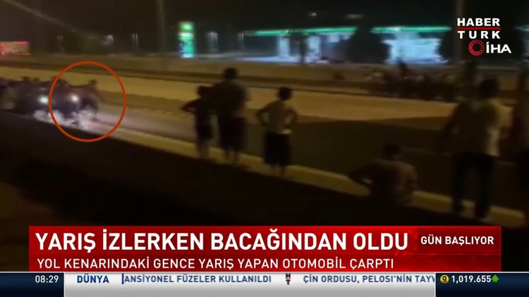 Adana'da otomobil yarışında feci kaza!