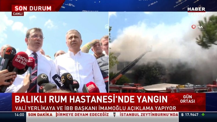 İBB Başkanı Ekrem İmamoğlu ve İstanbul Valisi Ali Yerlikaya'dan Balıklı Rum Hastanesi'ndeki yangına dair açıklamalar...