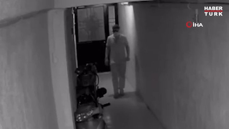Manisa'da motosiklet hırsızlığı: Apartman içindeki motosikleti çalarak böyle kayıplara karıştı