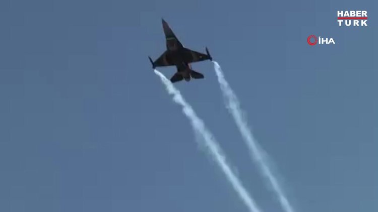 MSB, SOLOTÜRK'ün Bayburt'taki uçuş görüntüleri paylaşıldı