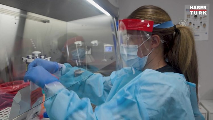 Maymun çiçeği ve koronavirüs hastalıklarının test süreçleri görüntülendi