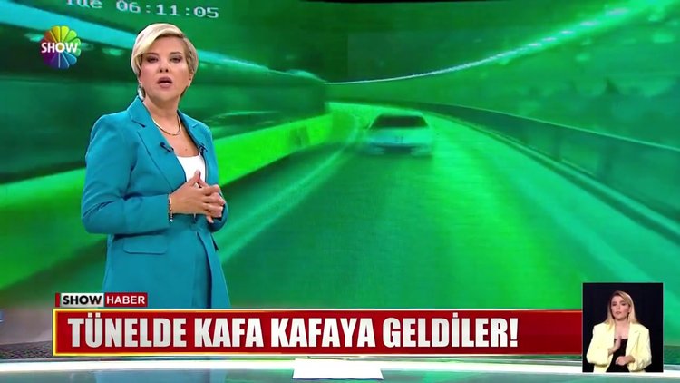Tünelde kafa kafaya geldiler!