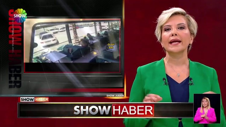 Kaldırıma çıktı, araca çarptı