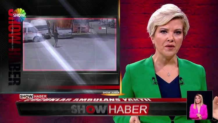 Çocuklar ambulans yaktı!