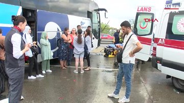 İstanbul-Eyüpsultan'da yağışın ardından zincirleme kaza çok sayıda kişi yaralandı