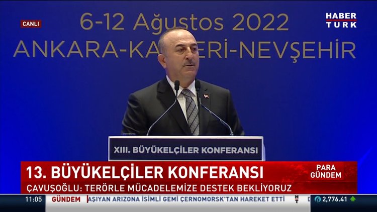 Çavuşoğlu, 13. Büyükelçiler Konferansı'nda konuştu